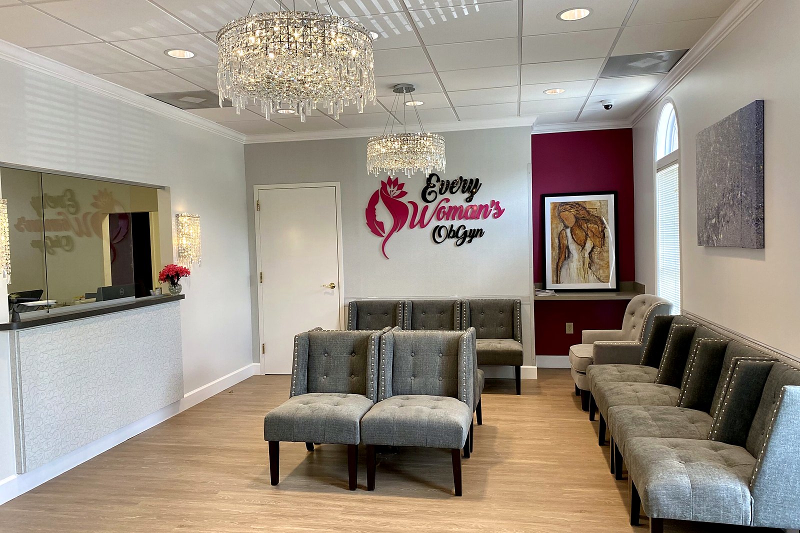 Women's health practice, waiting room